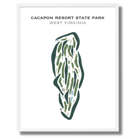 Cacapon Resort State Park, West Virginia - PORTRAIT - Printed Golf Courses