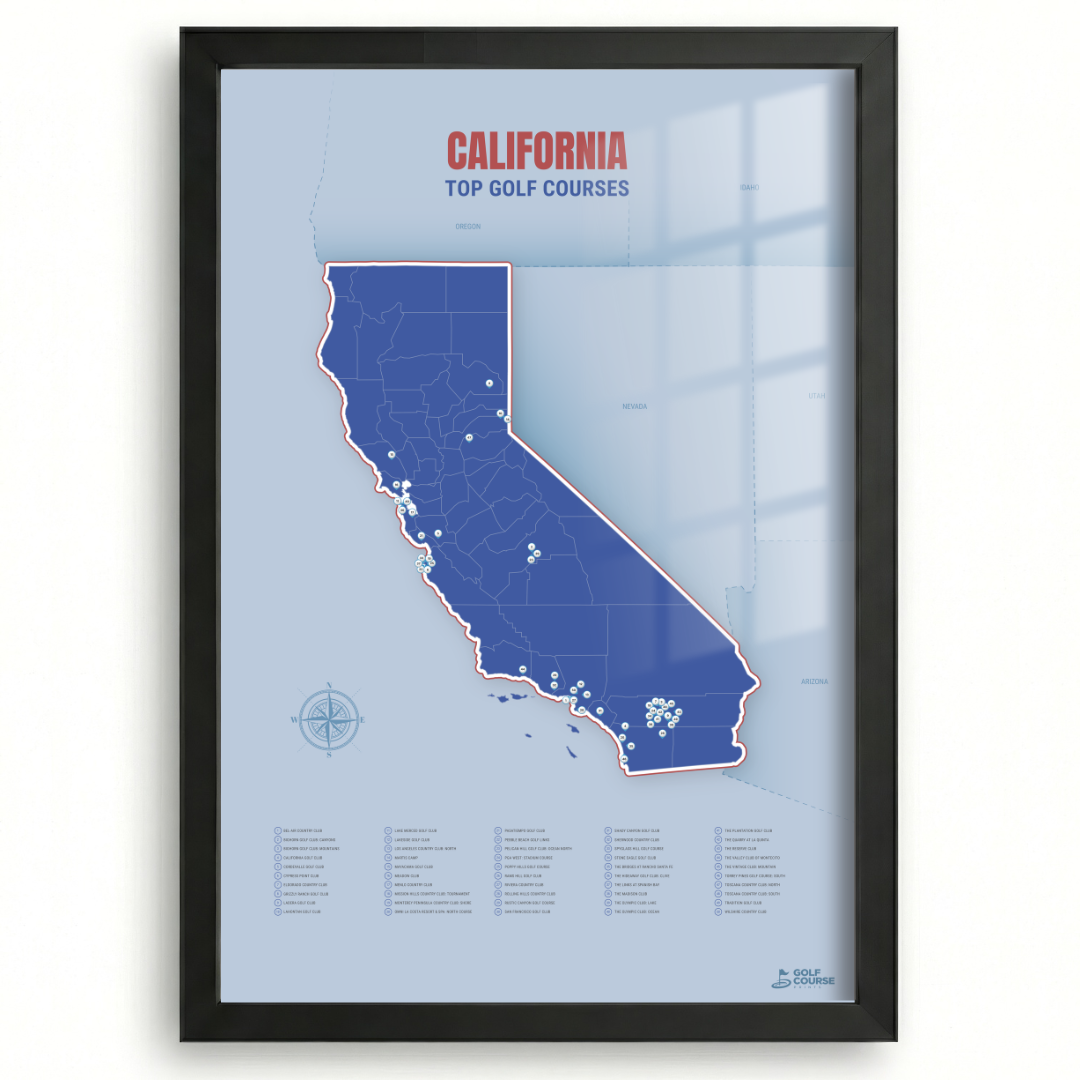 Map of California Golf Courses
