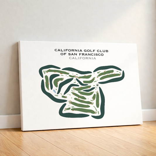 California Golf Club of San Francisco, California - Printed Golf Courses