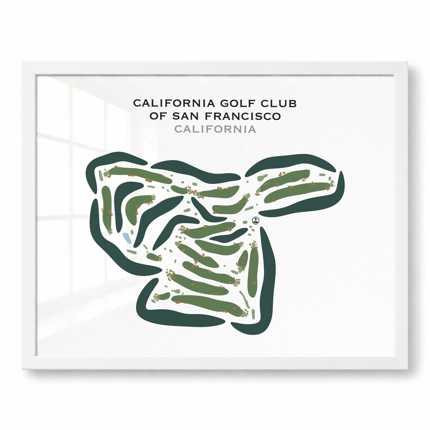 California Golf Club of San Francisco, California - Printed Golf Courses