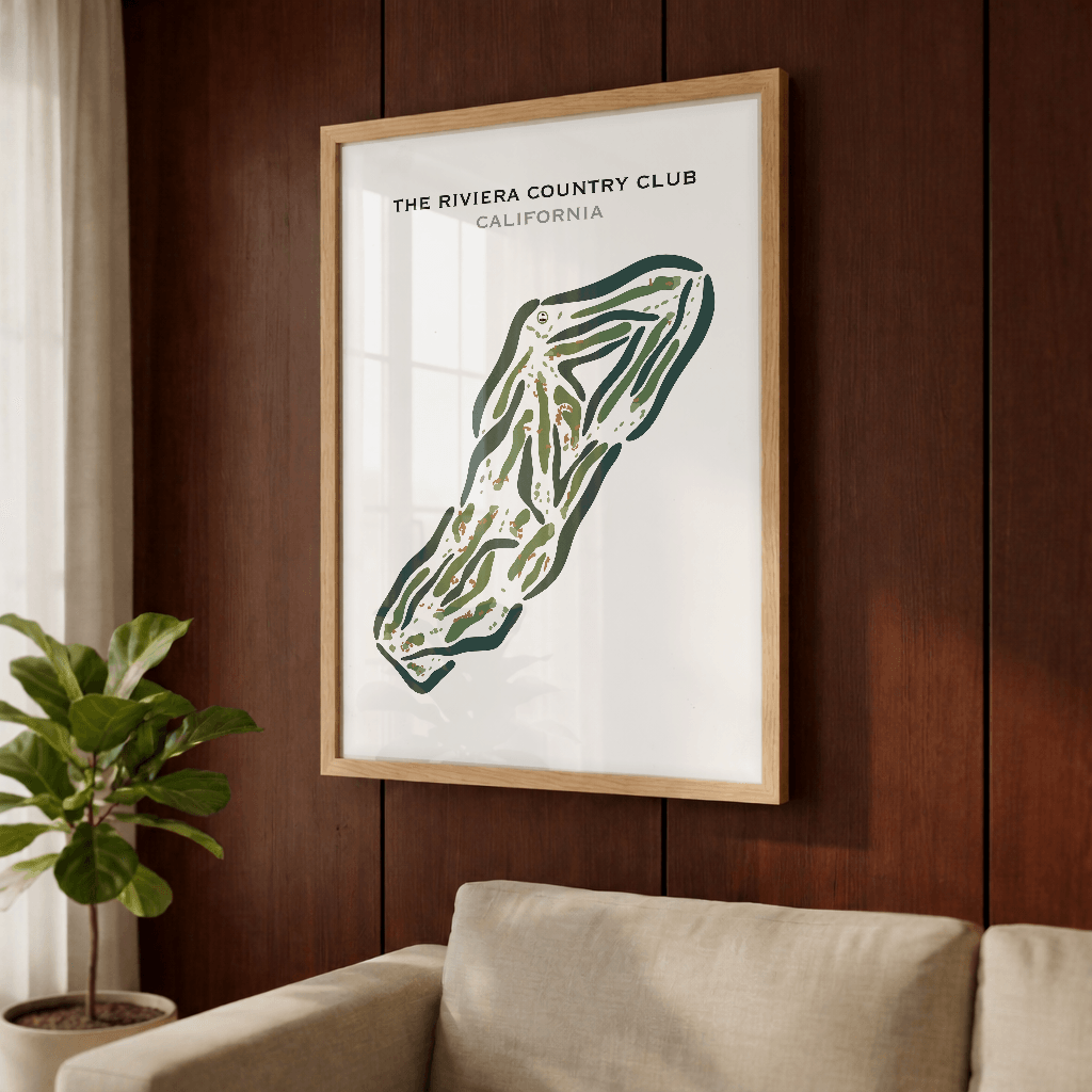 The Riviera Country Club, Pacific Palisades California - Printed Golf Courses