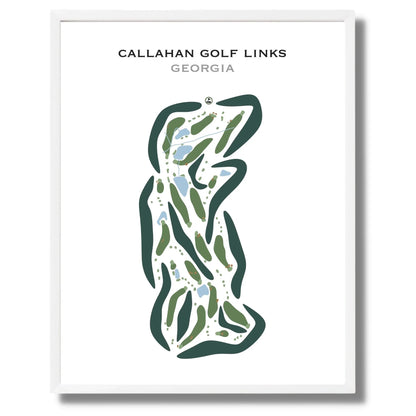 Callahan Golf Links, Georgia - Printed Golf Courses
