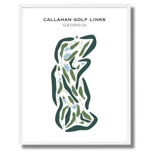 Callahan Golf Links, Georgia - Printed Golf Courses