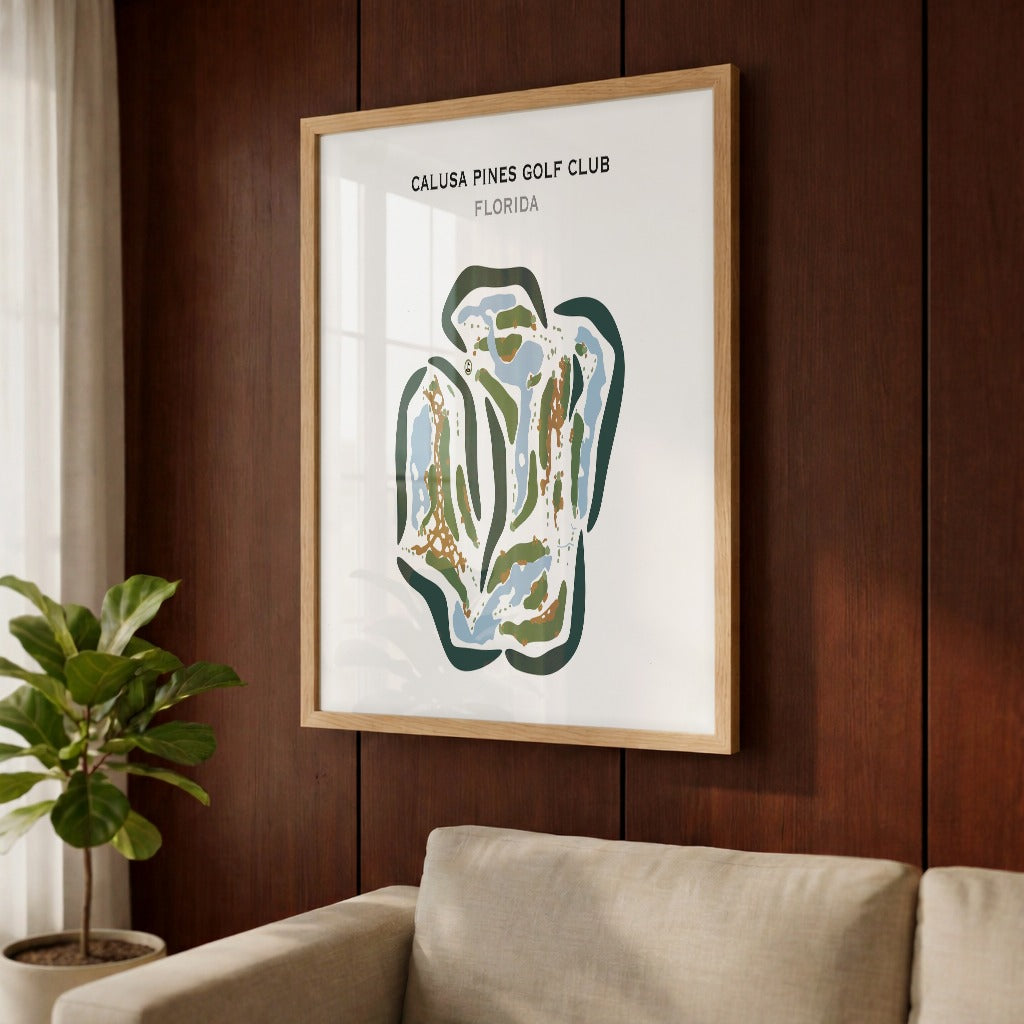 Calusa Pines Golf Club, Florida - Printed Golf Courses
