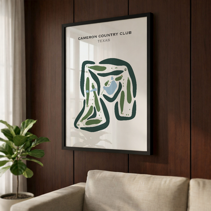 Cameron Country Club, Texas - Printed Golf Courses