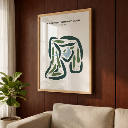 Cameron Country Club, Texas - Printed Golf Courses