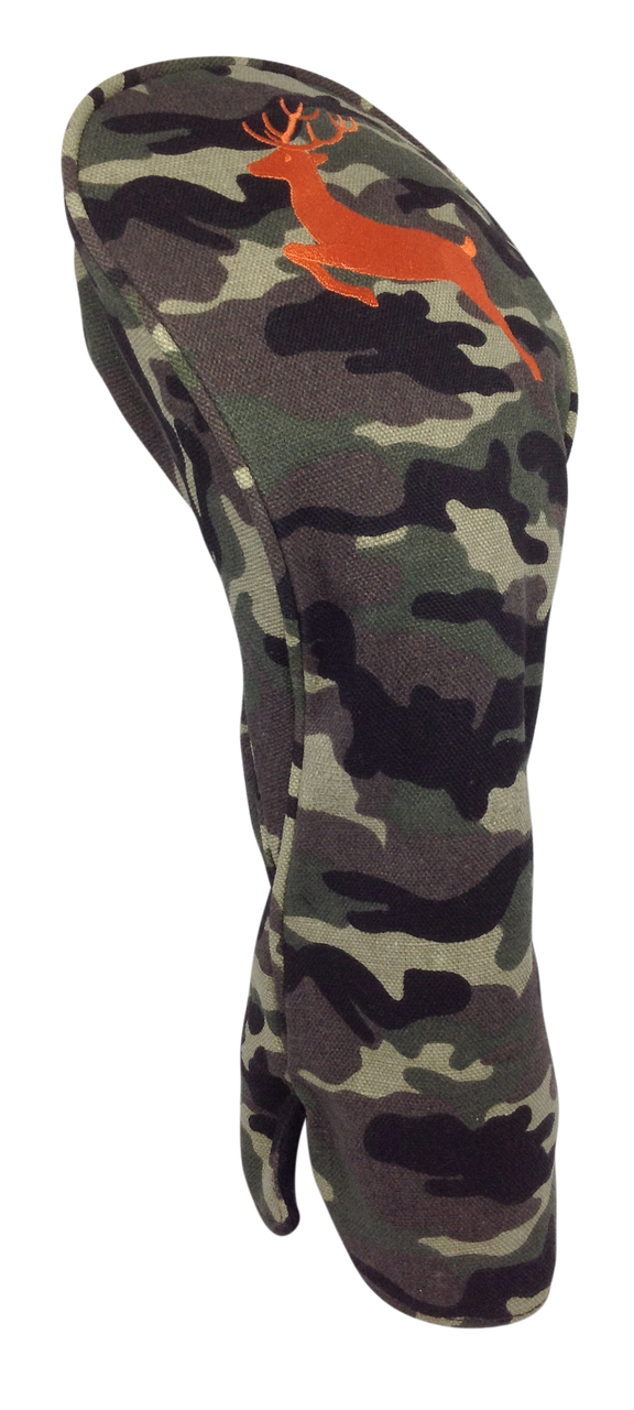 Camo Embroidered Driver Headcover by ReadyGOLF - Deer Hunter