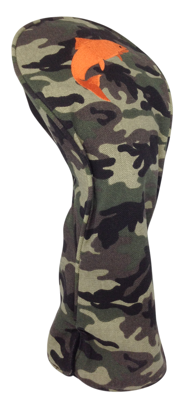Camo Embroidered Driver Headcover by ReadyGOLF - Fishing