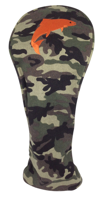 Camo Embroidered Driver Headcover by ReadyGOLF - Fishing