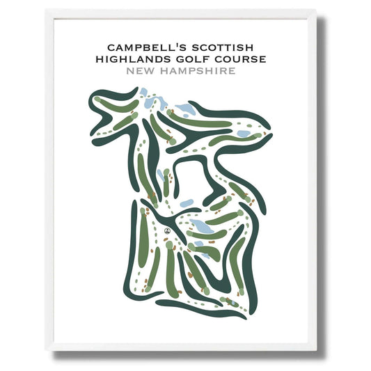 Campbell's Scottish Highlands Golf Course, New Hampshire - Printed Golf Courses