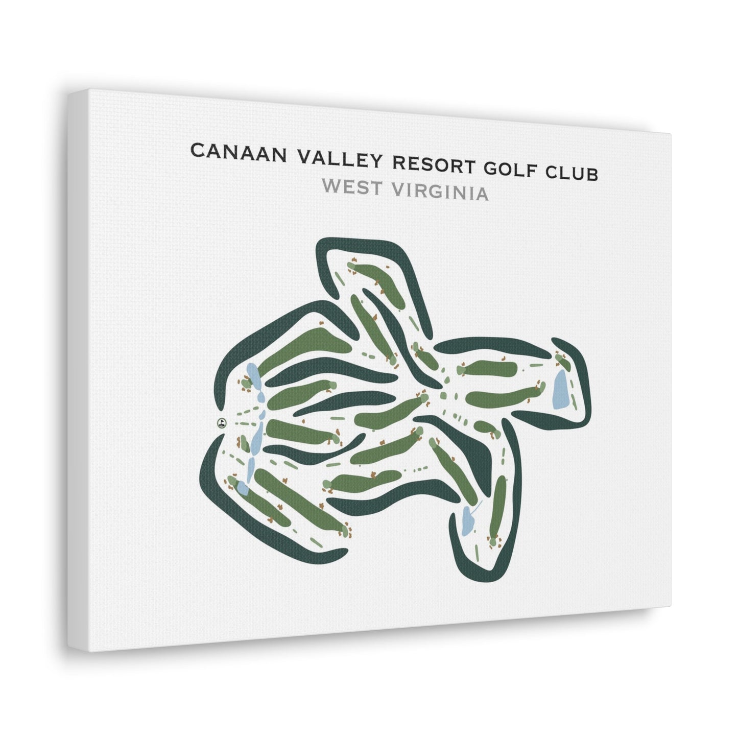 Canaan Valley Resort Golf Club, West Virginia - Printed Golf Courses