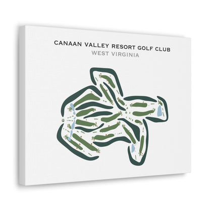 Canaan Valley Resort Golf Club, West Virginia - Printed Golf Courses