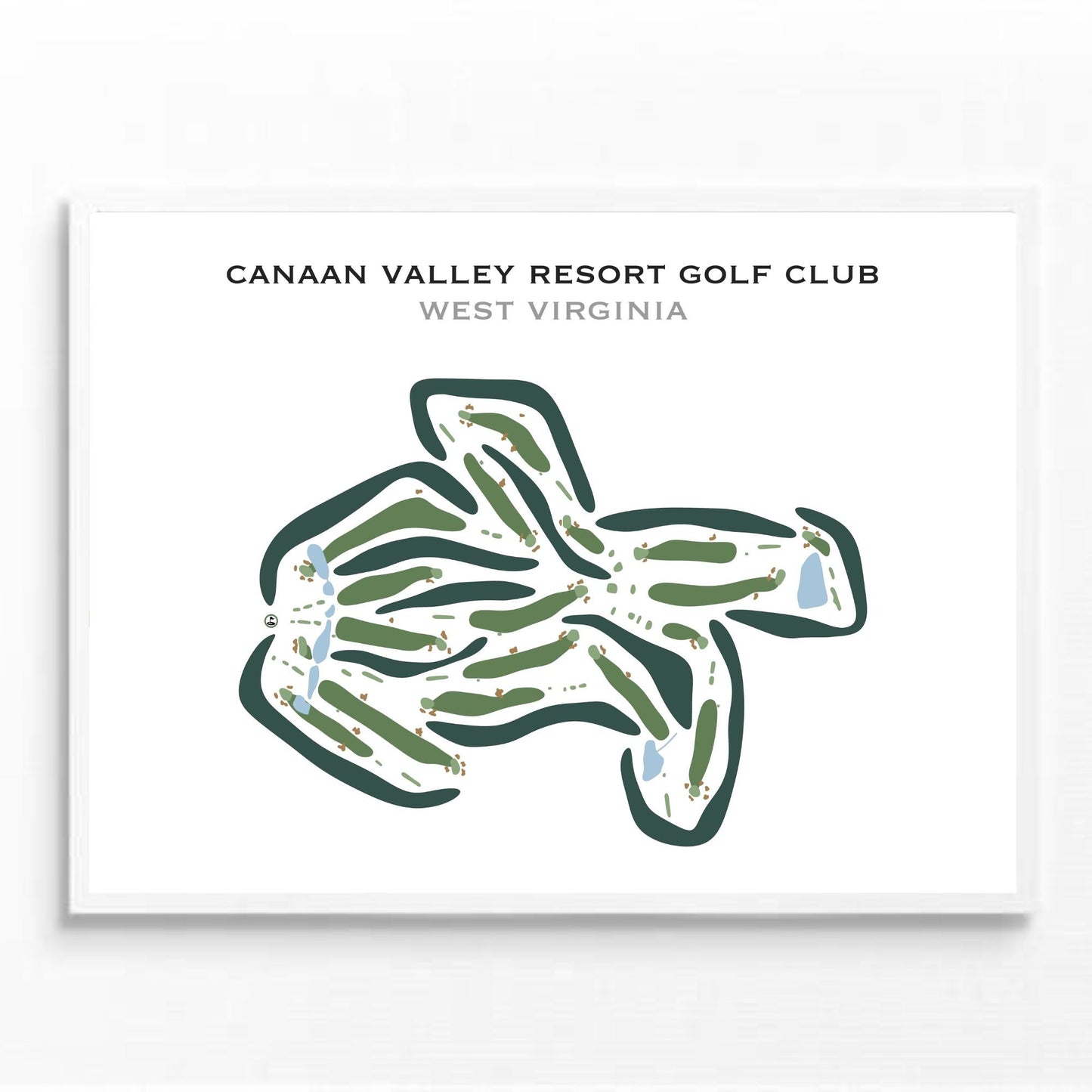 Canaan Valley Resort Golf Club, West Virginia - Printed Golf Courses