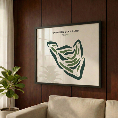 Canadian Golf Club, Texas - Printed Golf Courses