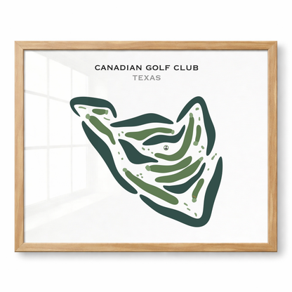 Canadian Golf Club, Texas - Printed Golf Courses