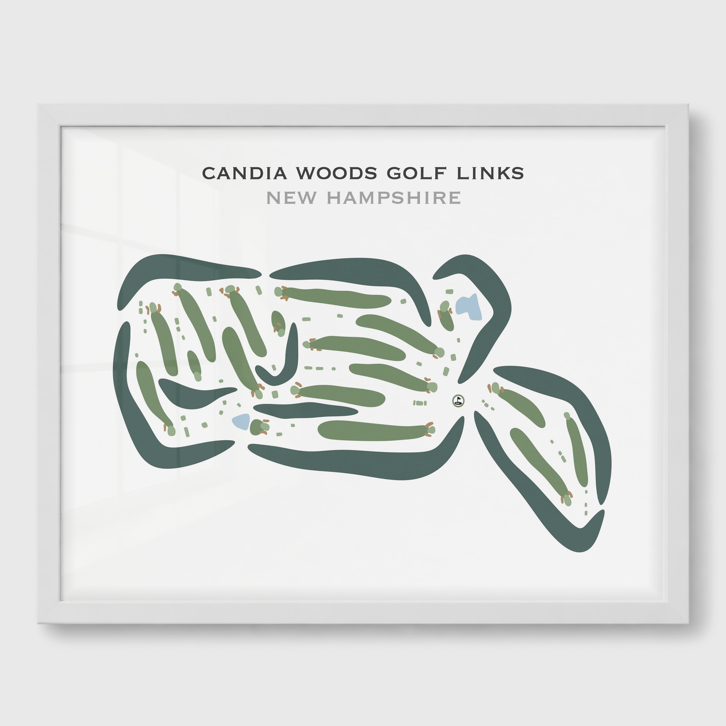Candia Woods Golf Links, New Hampshire - Printed Golf Courses