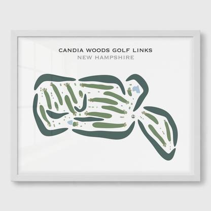 Candia Woods Golf Links, New Hampshire - Printed Golf Courses