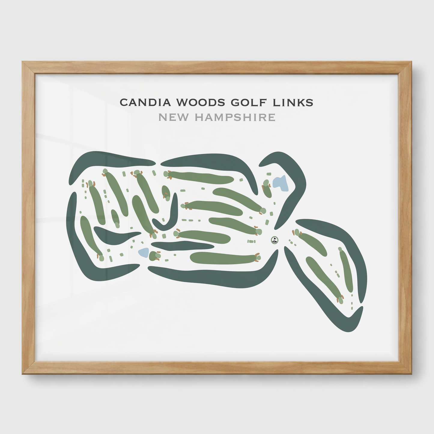 Candia Woods Golf Links, New Hampshire - Printed Golf Courses
