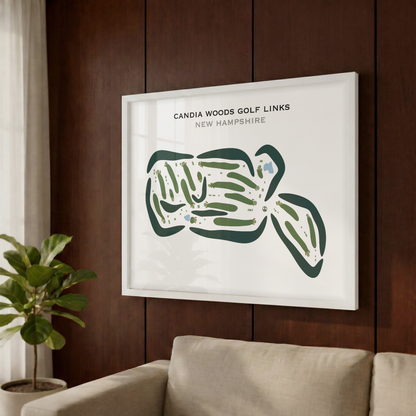 Candia Woods Golf Links, New Hampshire - Printed Golf Courses