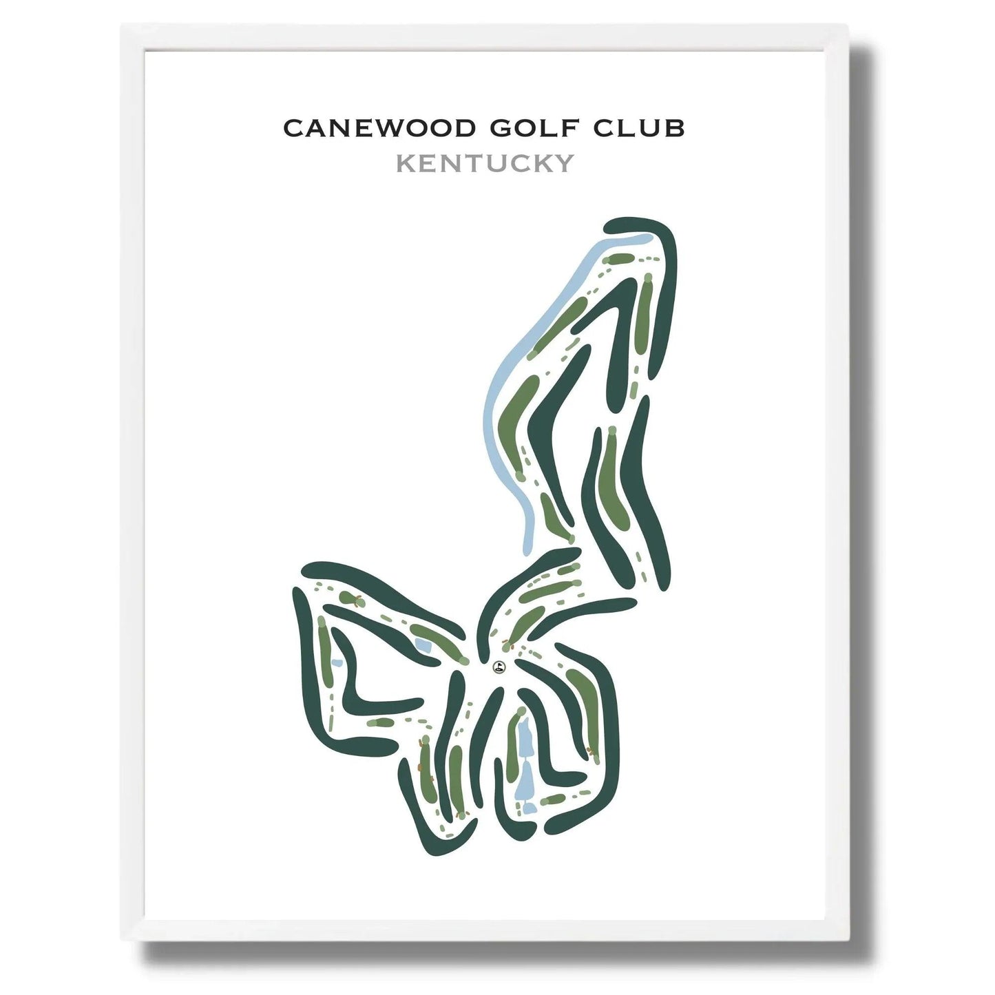 Canewood Golf Club, Kentucky - Printed Golf Course