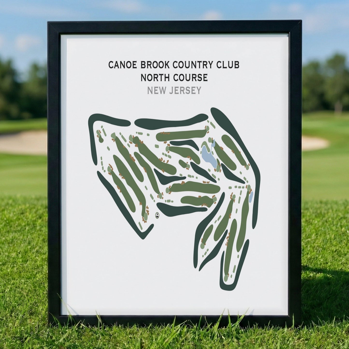 Canoe Brook Country Club, North Course, New Jersey - Printed Golf Course