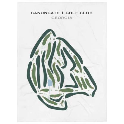 Canongate 1 Golf Club, Georgia - Printed Golf Courses