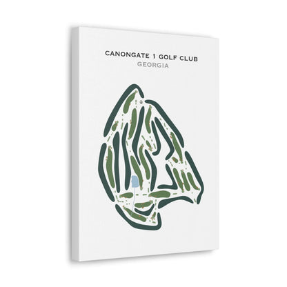 Canongate 1 Golf Club, Georgia - Printed Golf Courses