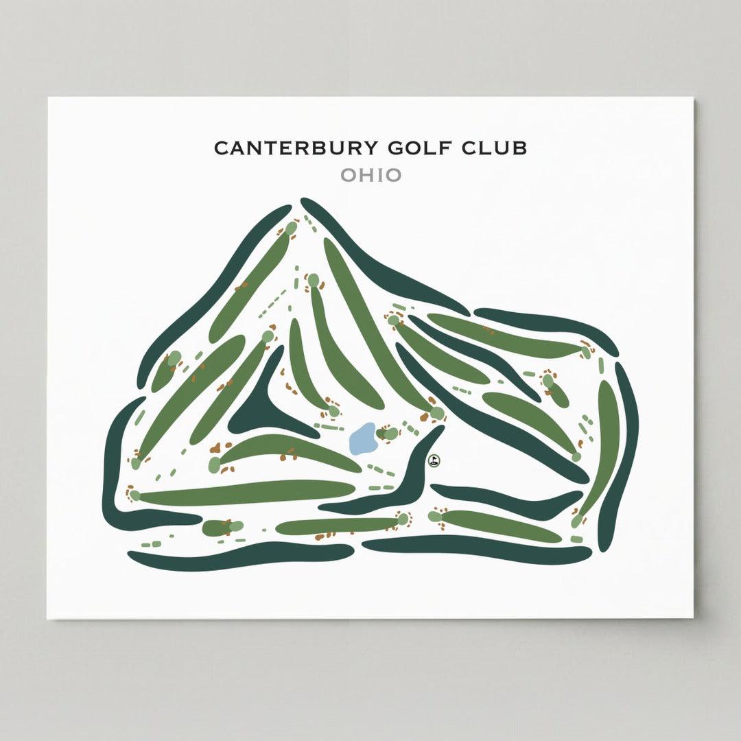 Canterbury Golf Club, Ohio - Printed Golf Courses