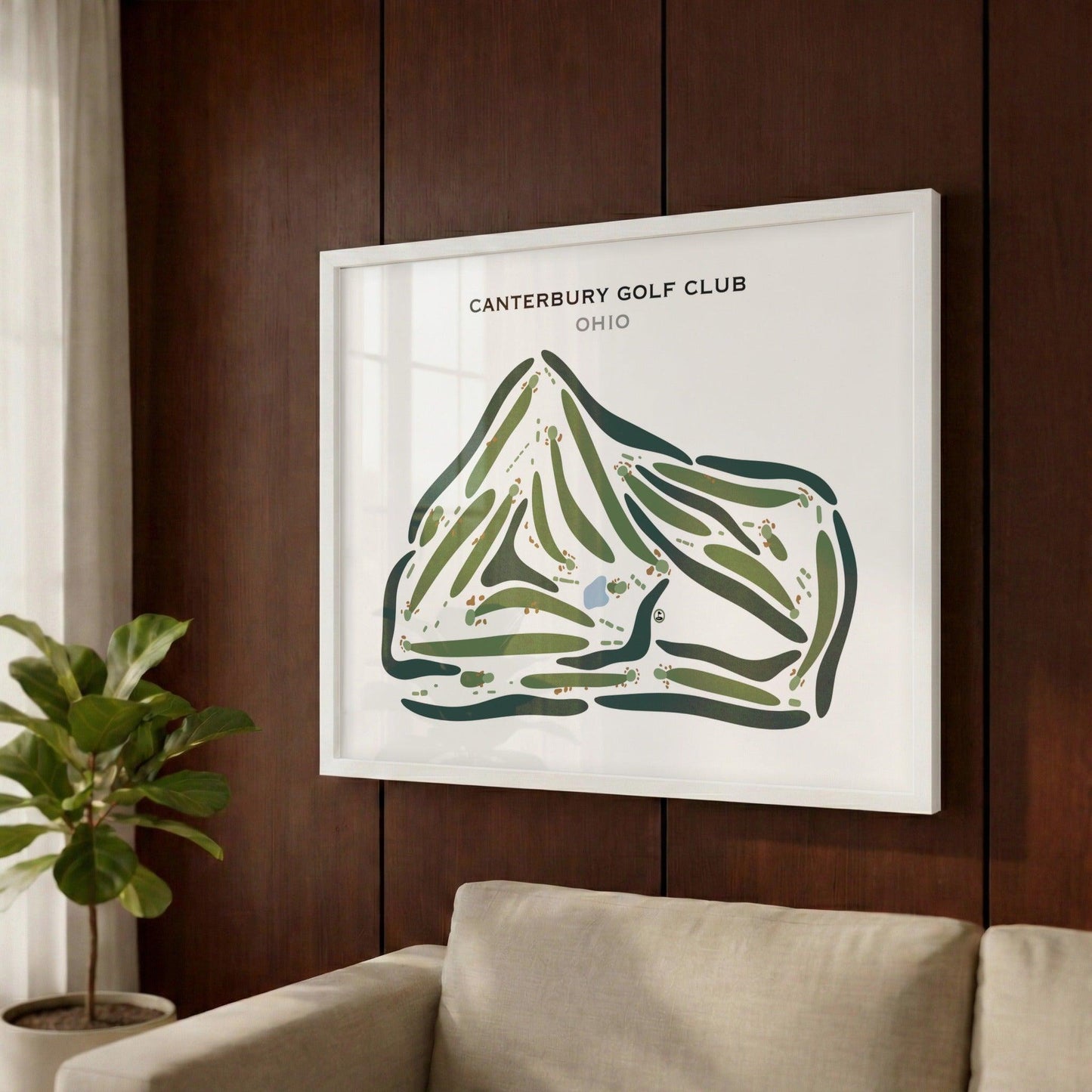 Canterbury Golf Club, Ohio - Printed Golf Courses