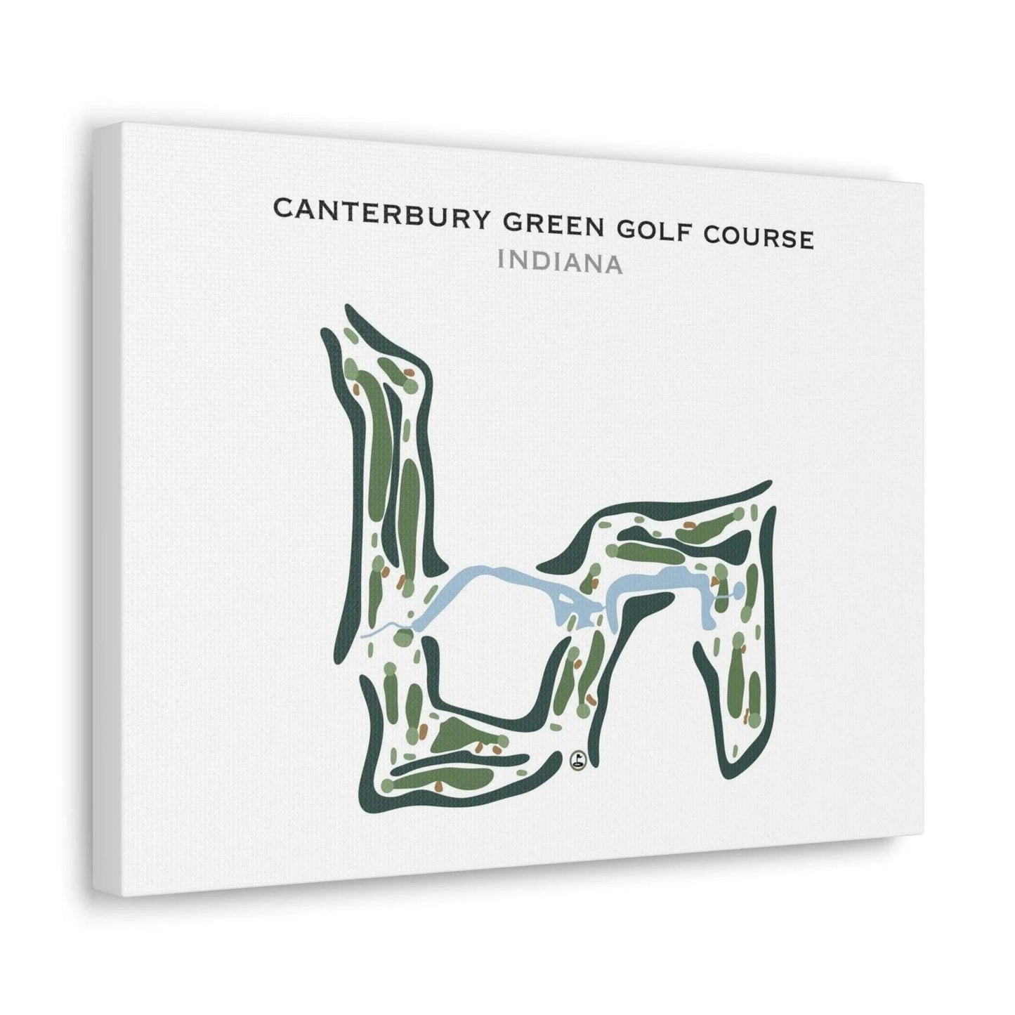 Canterbury Green Golf Course, Indiana - Printed Golf Course