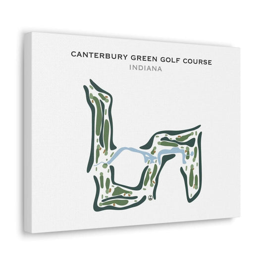 Canterbury Green Golf Course, Indiana - Printed Golf Course