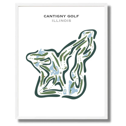 Cantigny Golf, Illinois - Printed Golf Courses