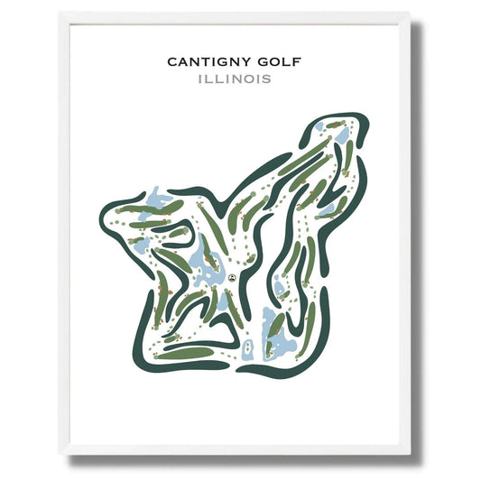 Cantigny Golf, Illinois - Printed Golf Courses