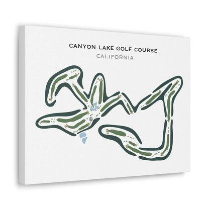 Canyon Lake Golf Course, California - Printed Golf Courses