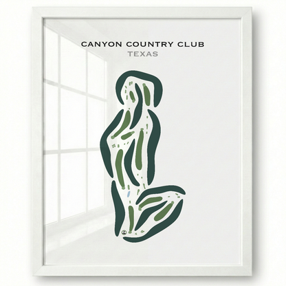 Canyon Country Club, Texas - Printed Golf Courses