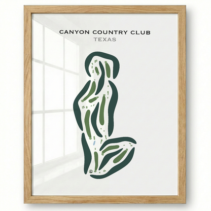 Canyon Country Club, Texas - Printed Golf Courses