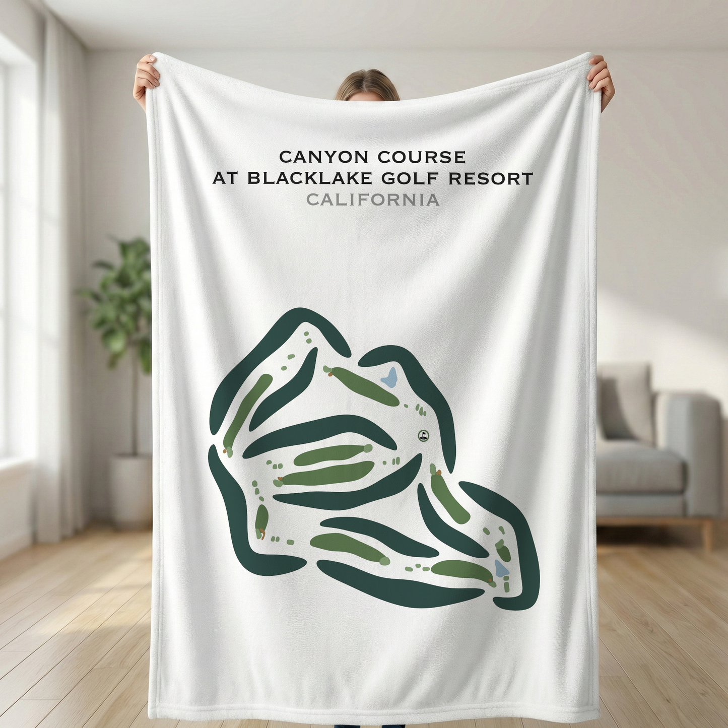 Canyon Course at Blacklake Golf Course, California - Printed Golf Courses