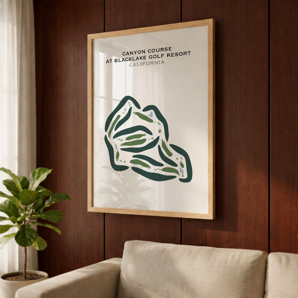 Canyon Course at Blacklake Golf Course, California - Printed Golf Courses