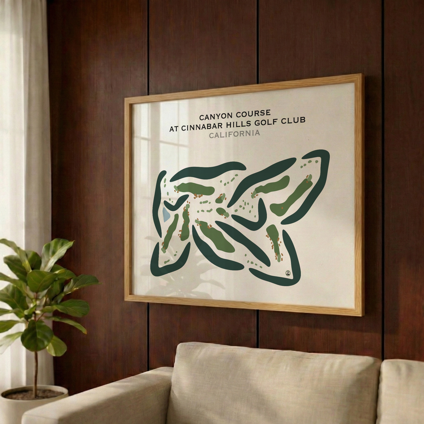 Canyon Course at Cinnabar Hills Golf Club, California - Printed Golf Courses