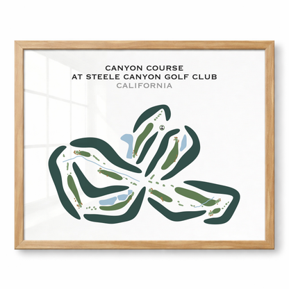 Canyon Course at Steele Canyon Golf Club, California - Printed Golf Courses