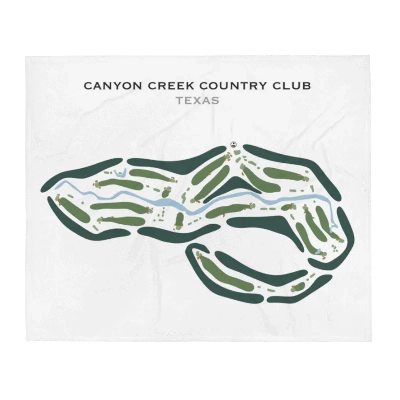 Canyon Creek Country Club, Texas - Printed Golf Courses
