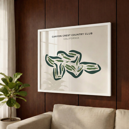 Canyon Crest Country Club, California - Printed Golf Courses