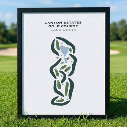 Canyon Estates Golf Course, California - Printed Golf Courses