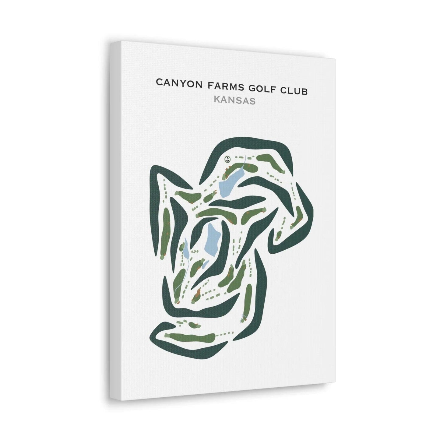 Canyon Farms Golf Club, Kansas - Printed Golf Courses