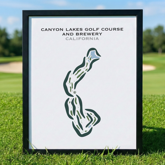 Canyon Lakes Golf Course & Brewery, California - Printed Golf Courses