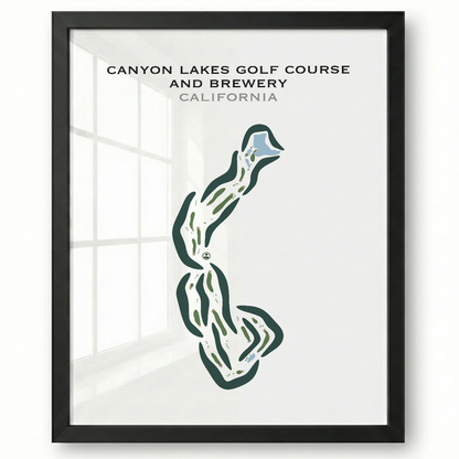 Canyon Lakes Golf Course & Brewery, California - Printed Golf Courses