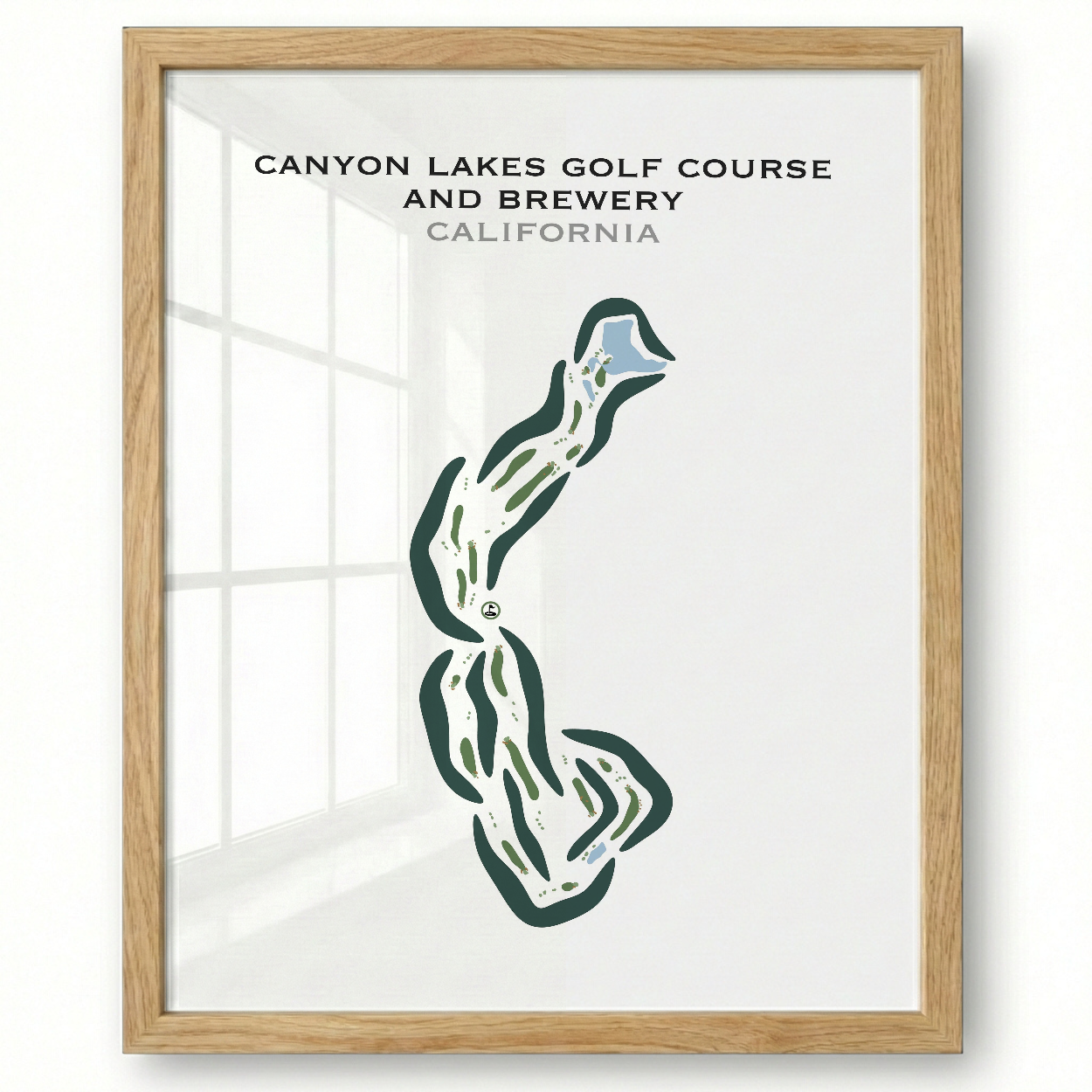 Canyon Lakes Golf Course & Brewery, California - Printed Golf Courses