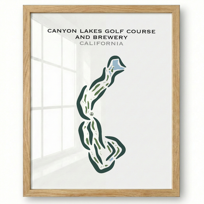 Canyon Lakes Golf Course & Brewery, California - Printed Golf Courses