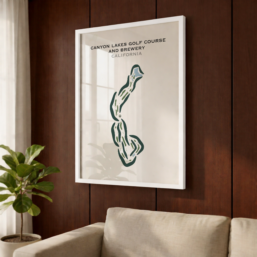 Canyon Lakes Golf Course & Brewery, California - Printed Golf Courses