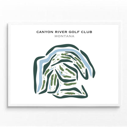Canyon River Golf Club, Montana - Printed Golf Courses
